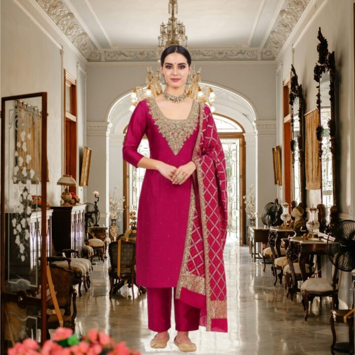 party wear unstitched suits for women